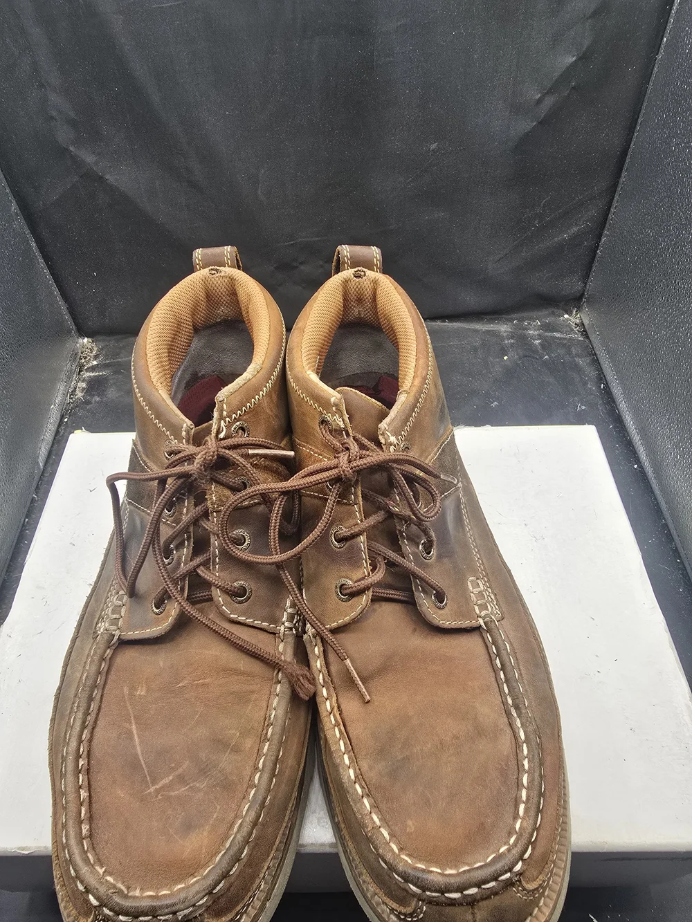 Twisted X Brown Leather‎ Chukka Moc Toe Boots